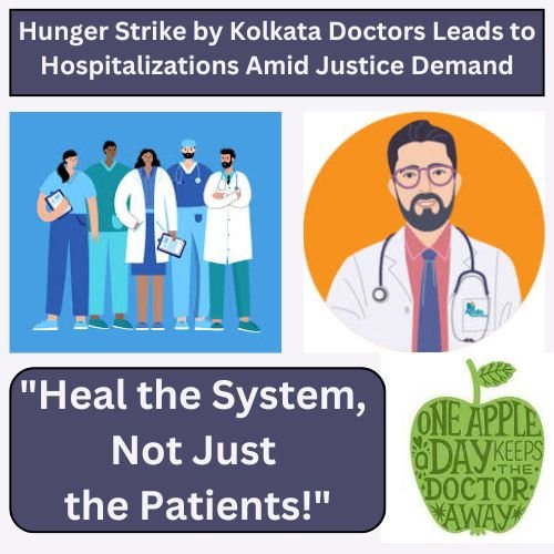 Hunger Strike by Kolkata Doctors Leads to Hospitalizations Amid Justice Demand