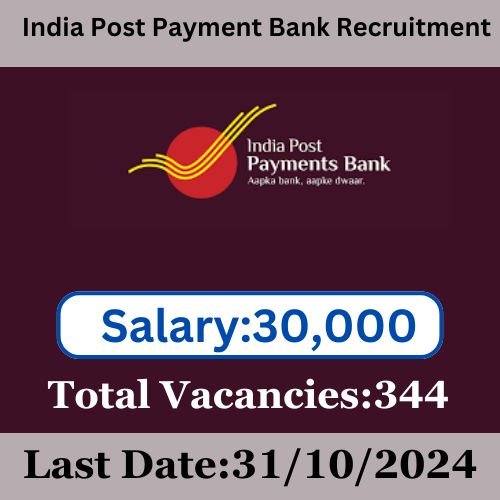 India Post Payment Bank Recruitment 2024