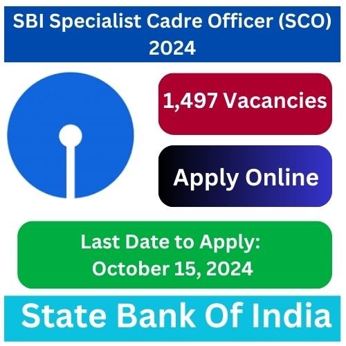 SBI Specialist Cadre Officer (SCO) Recruitment 2024