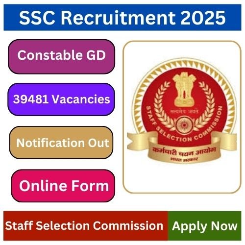 SSC Constable GD Recruitment 2025: Apply Online for 39,481 Posts – Your Path to a Government Job!