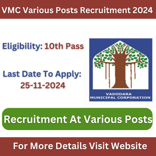 VMC Various Posts Recruitment 2024